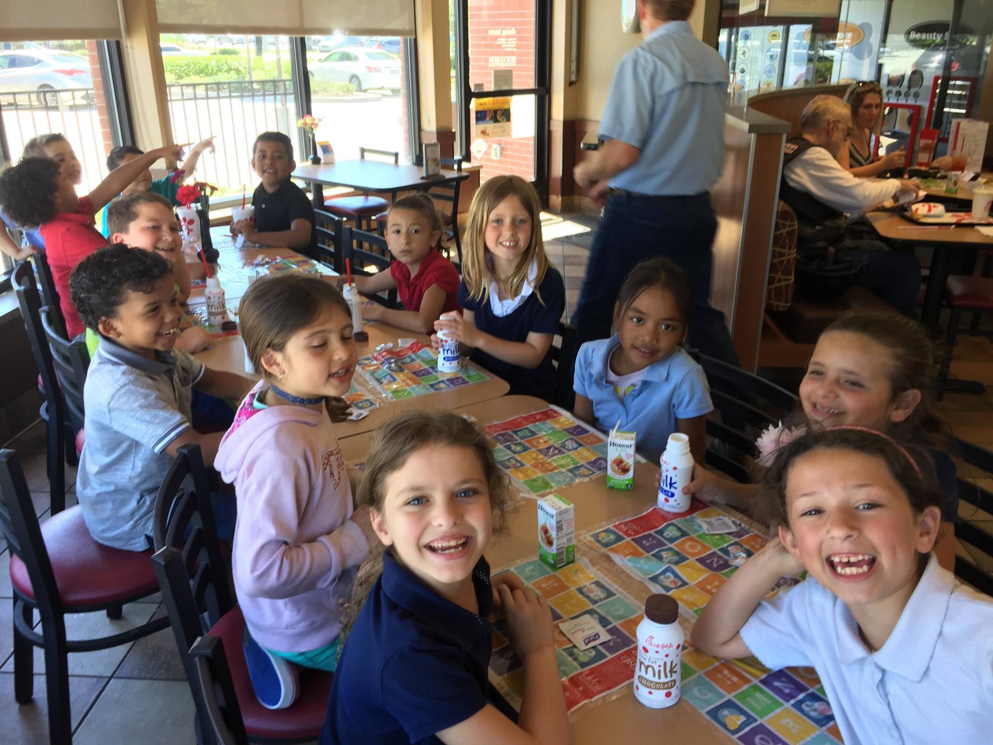Twenty-four Wadsworth Elementary School students were taken on a limo and lunch date to Chick-fil-A as a reward for their success with SSYRA. Photo courtesy of Teresa Rizzo