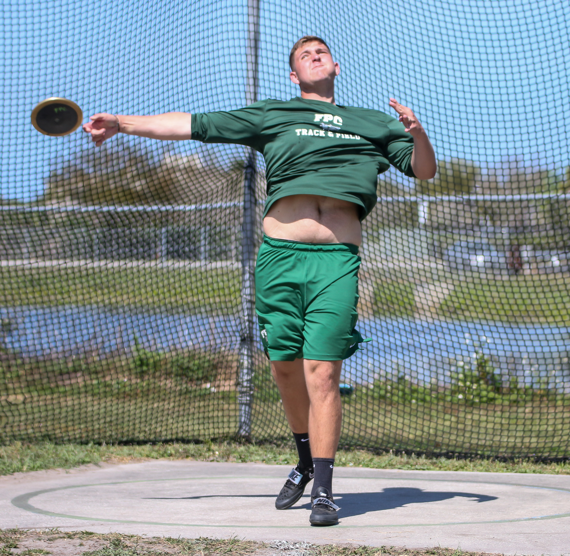 FPC discus thrower Joseph Kiperberg. Photo by Ray Boone