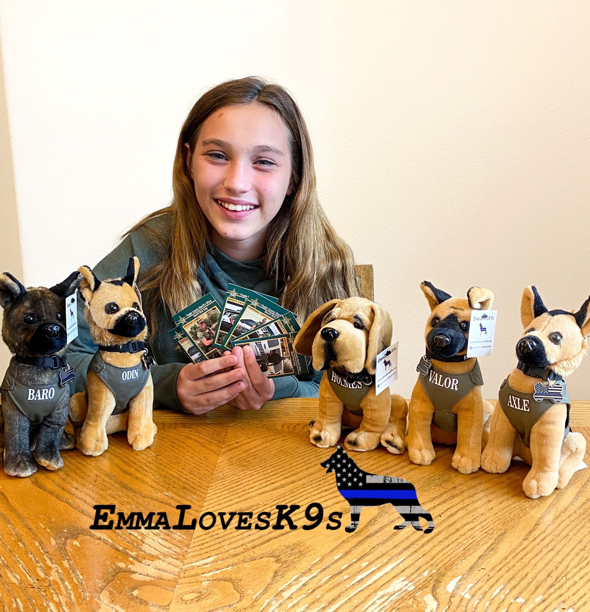You can also receive a FCSO K-9 trading card by purchasing a plushy from EmmaLovesK9s.com.