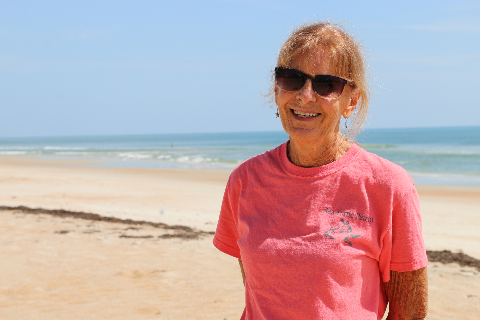 Deena Delaney has been a volunteer with the Volusia Sea Turtle Patrol for the last seven years. Photo by Jarleene Almenas