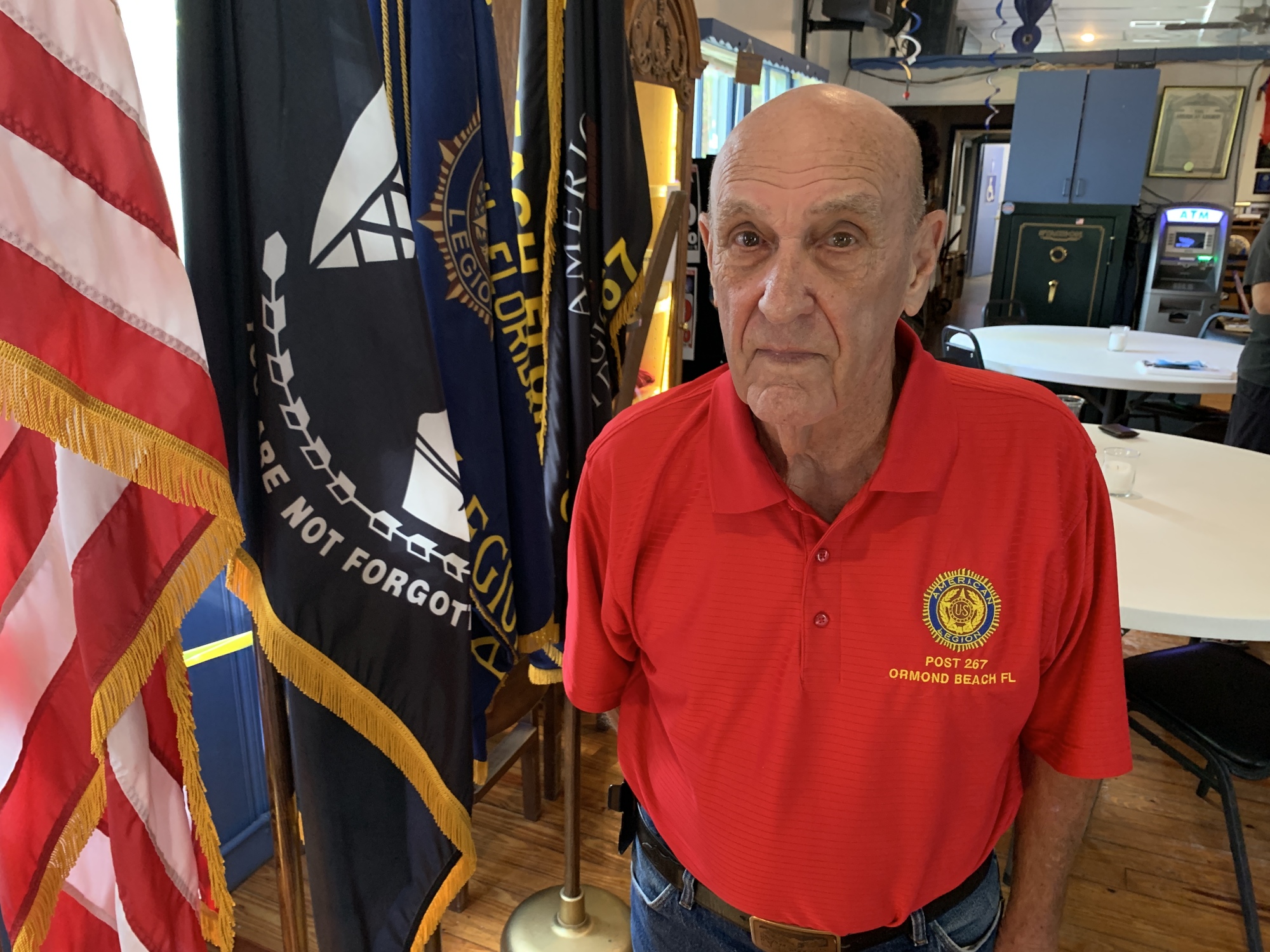 Frank Sterbling, commander of American Legion Post 267