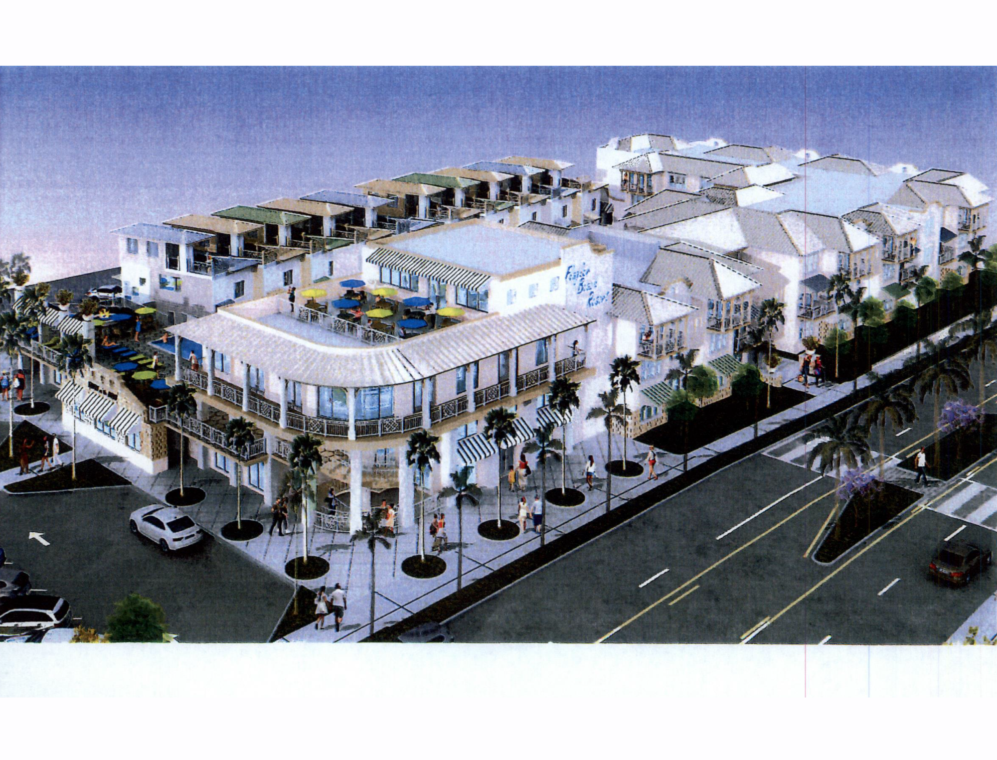 The proposed resort faces State Road 100. Image from city of Flagler Beach meeting backup documentation