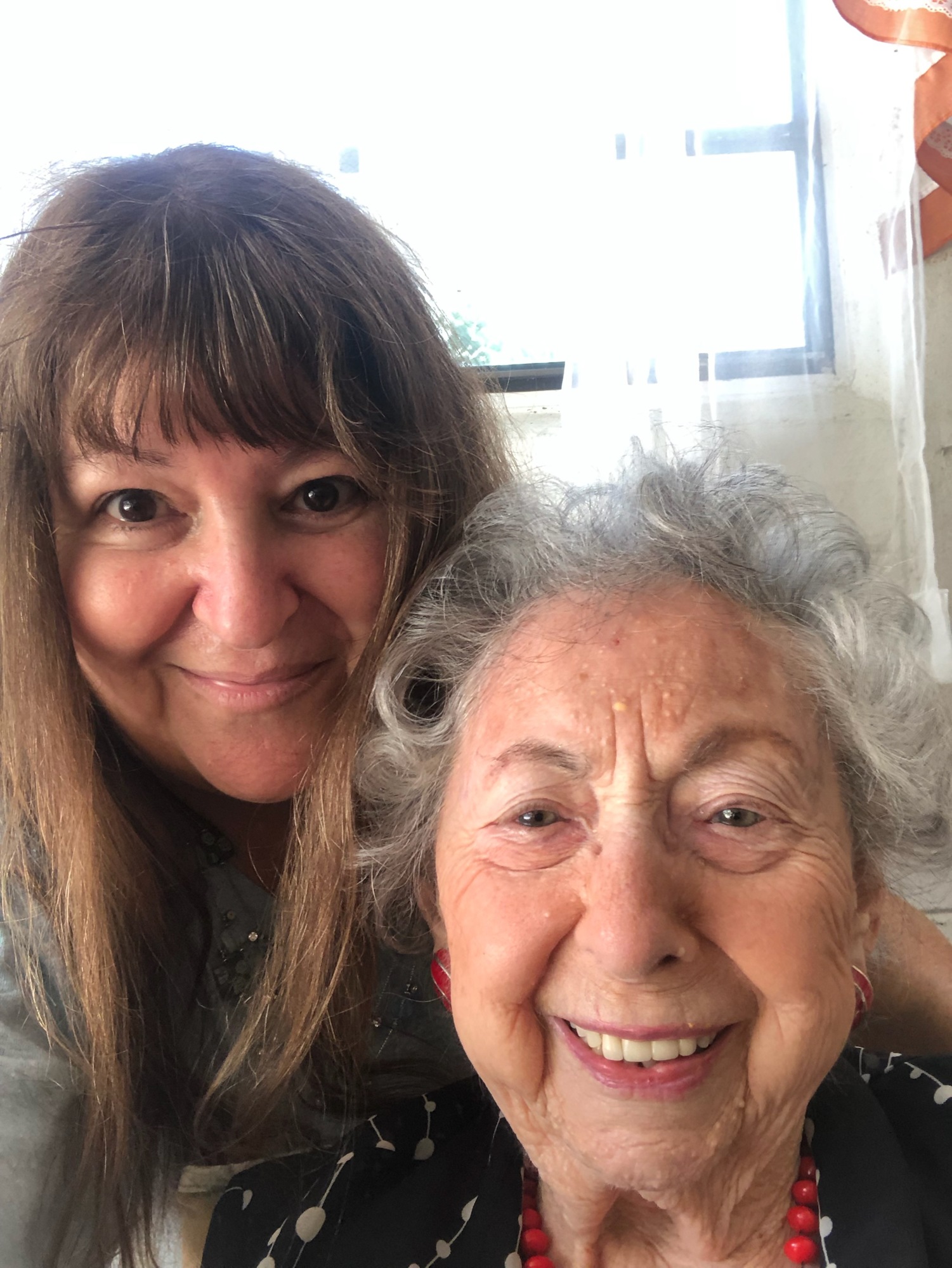 Blanche Borish with her primary caregiver, Lori O’Hara