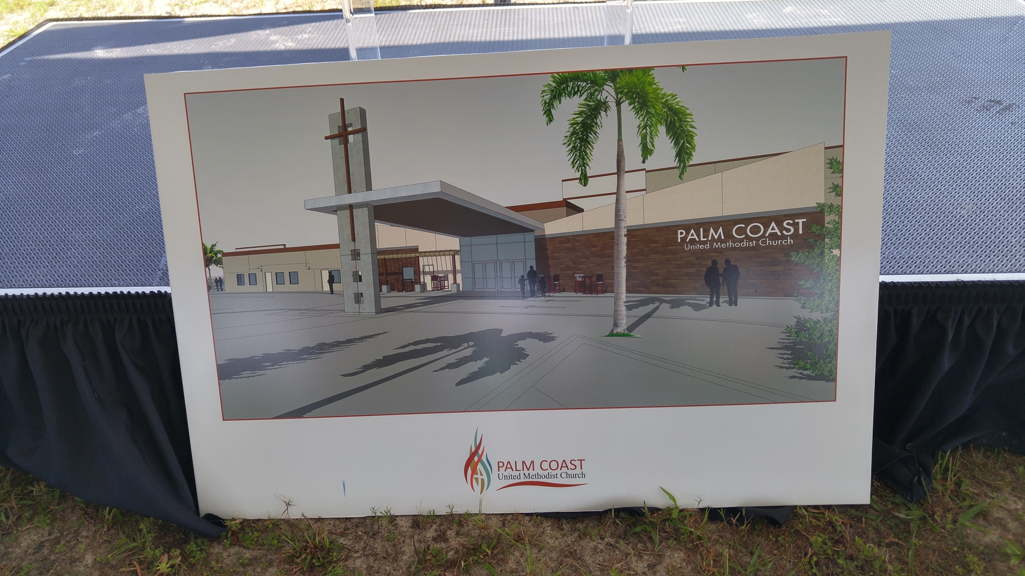 A rendering of the new Palm Coast United Methodist Church. Photo by Brent Woronoff