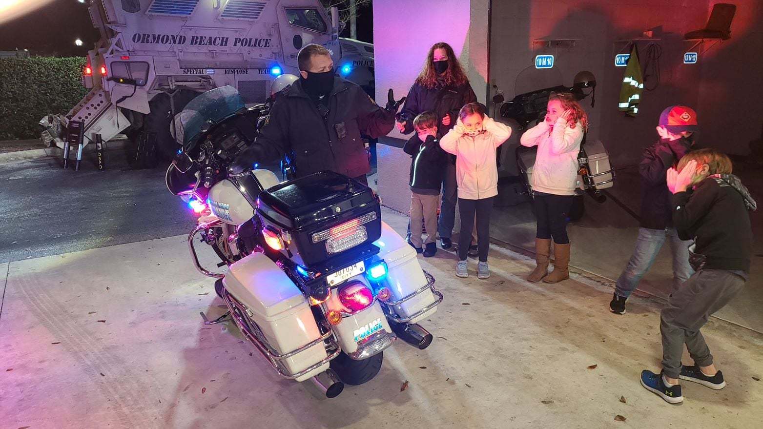 Cub Scout Pack 74, Den 4, visits the Ormond Beach Police Department. Courtesy photo