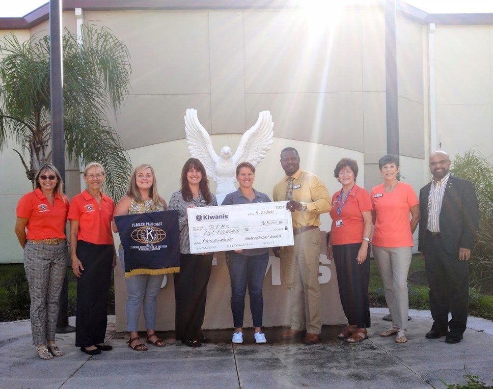 Kiwanis Flagler Palm Coast Foundation Award $5,000.00 grant towards BTMS schoolwide PBIS Rewards app.