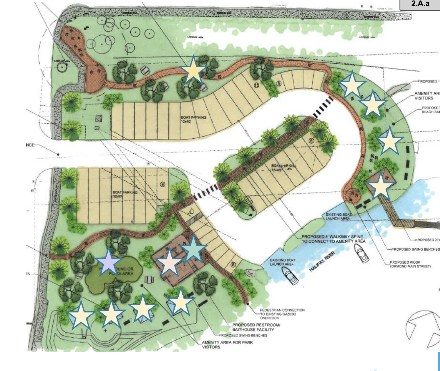 Concept four was the most popular among online survey respondents, but commissioners didn’t like the proposed playground, nor the eight covered pavilions. Courtesy of the city of Ormond Beach