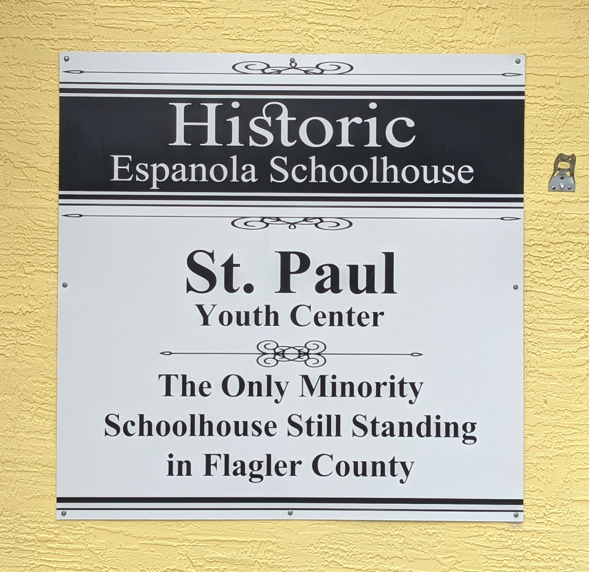 Espanola Schoolhouse - new metal sign. Courtesy photo
