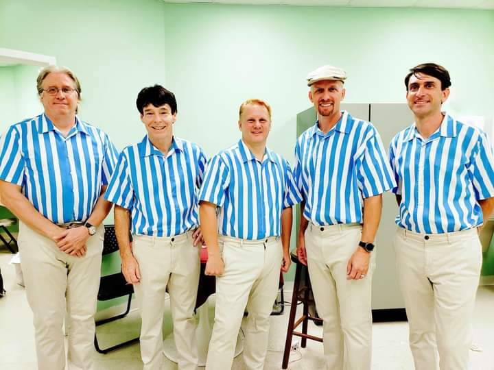 From the tight vocal arrangements to the striped shirts and the authentic vintage guitars and amps, The Beach Buoys have recreated a live Beach Boys performance from the mid 1960s. Courtesy photo