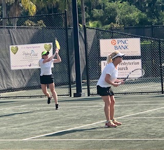 Tournament play from the 2019 One  Love Tennis Tournament. Courtesy photo