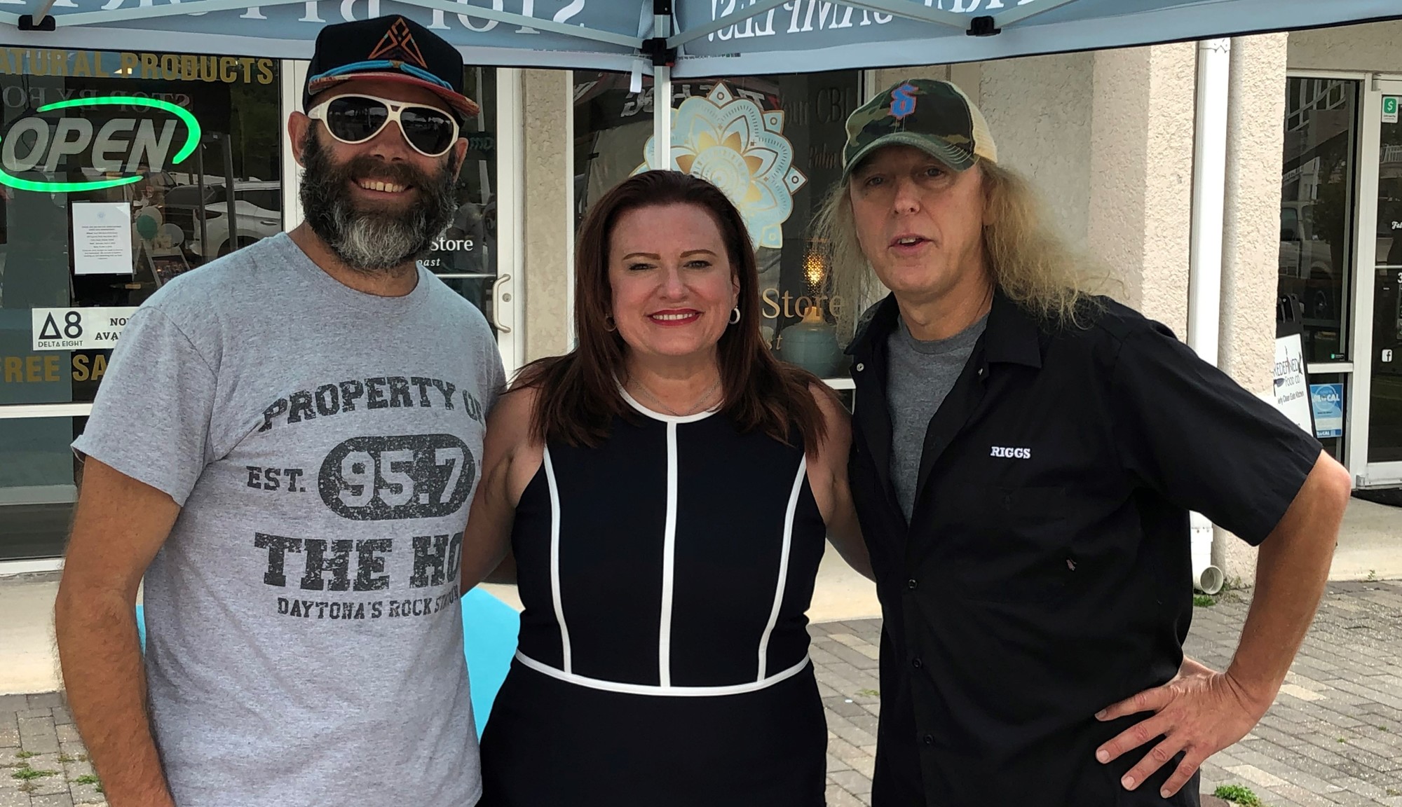 Your CBD Store Owner Christi Radcliffe with Riggs & Steve