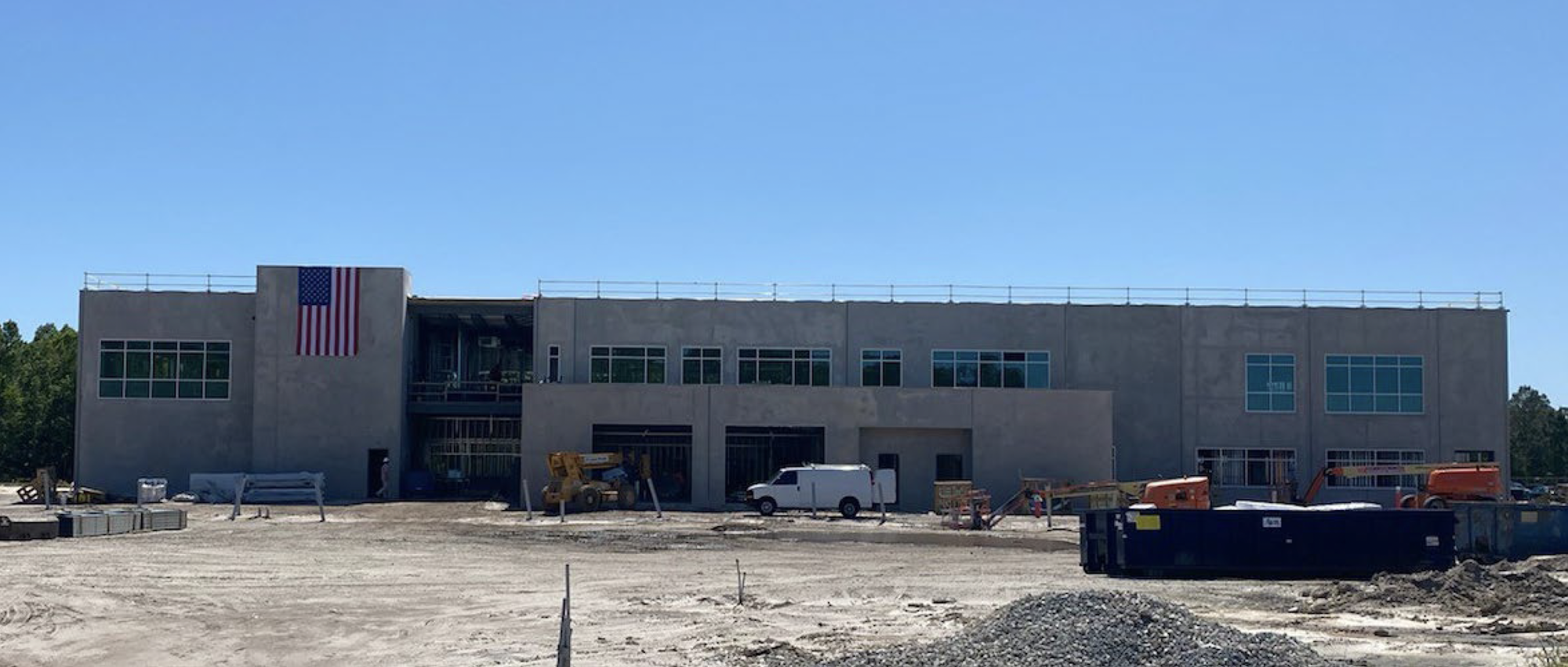 The new Sheriff's Operations Center under construction near State Road 100  is expected to open in October or November. Photo courtesy of the FCSO