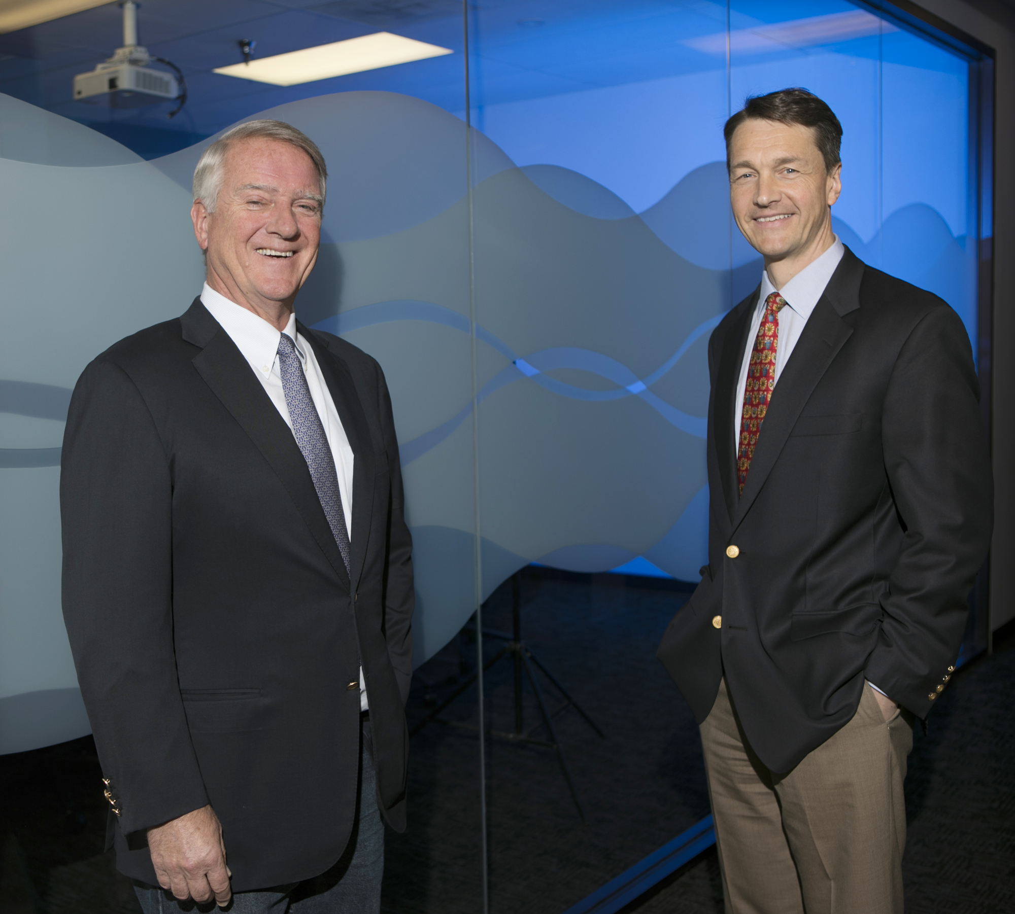 AquaVenture CEO Doug Brown, left, and Olaf Krohg, vice president of the company’s Seven Seas Water division. 