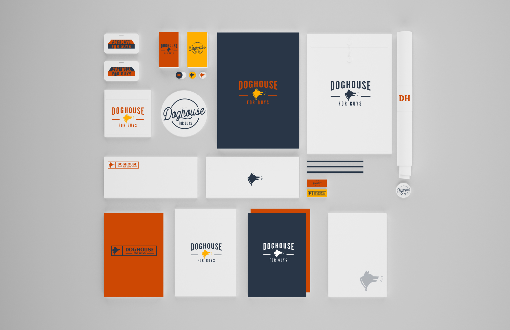 The brand guide materials that Lisa Williams and her team at Evolve & Co. created for DogHouse for Guys. Courtesy photo. 