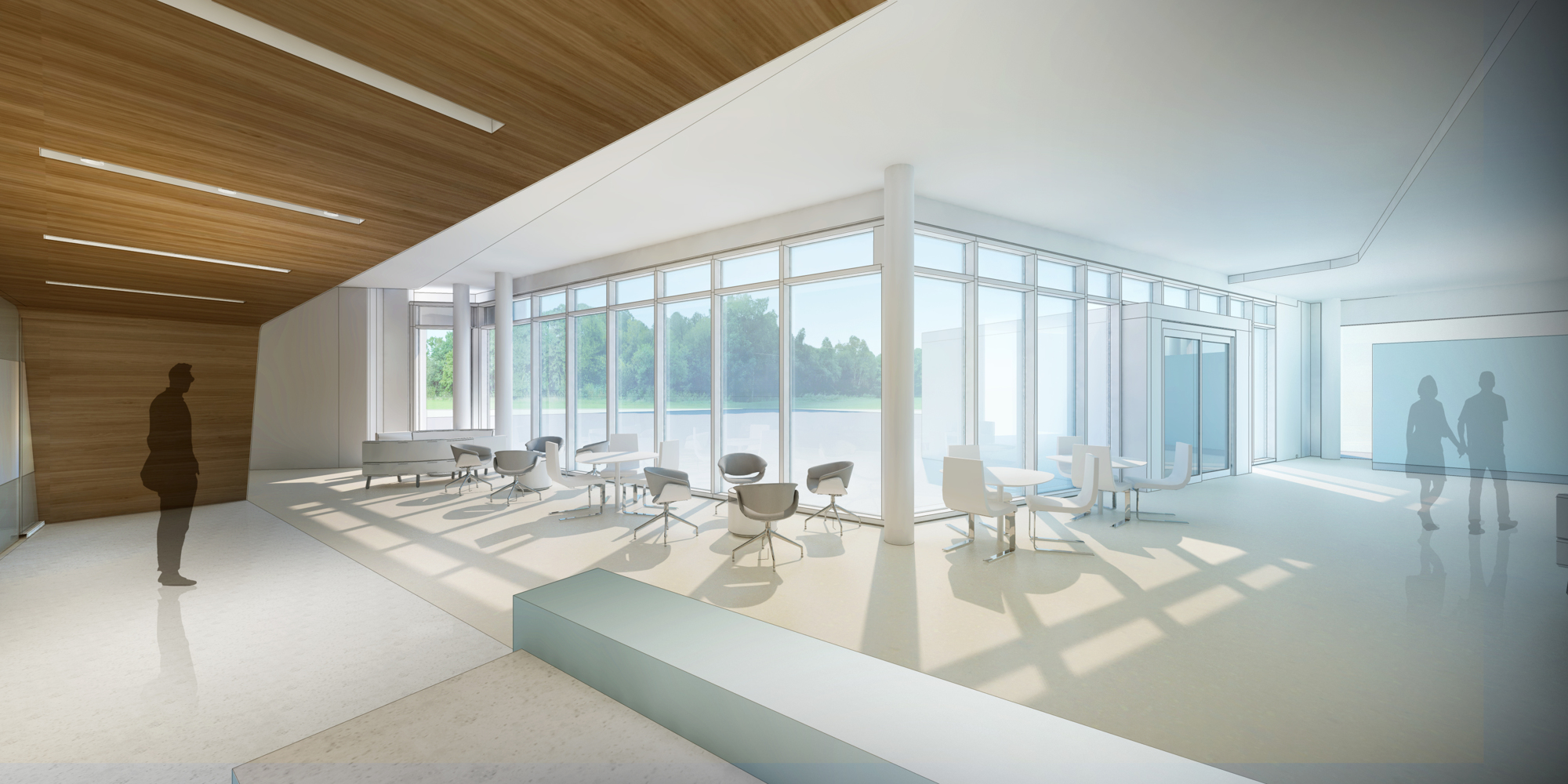 A rendering of the acute-care center's revamped interior. Courtesy photo. 