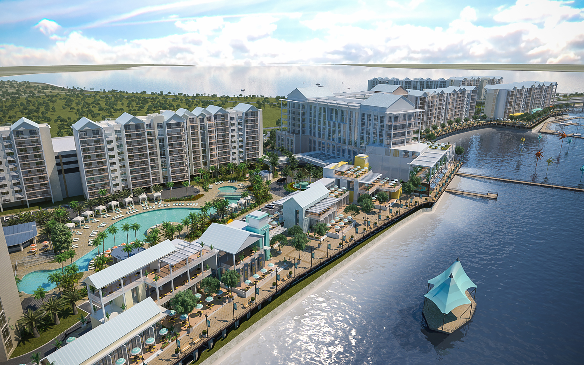 Rendering of the planned Sunseeker Resort at Port Charlotte.