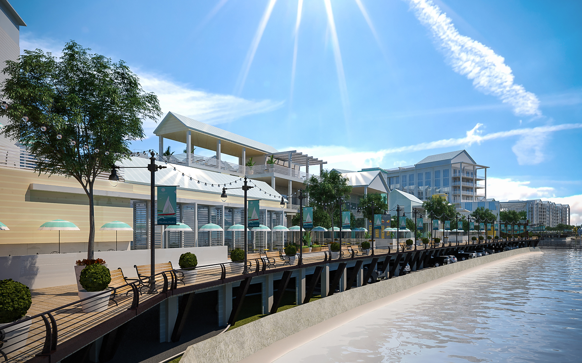 The planned Sunseeker Resort will feature waterfront vistas.
