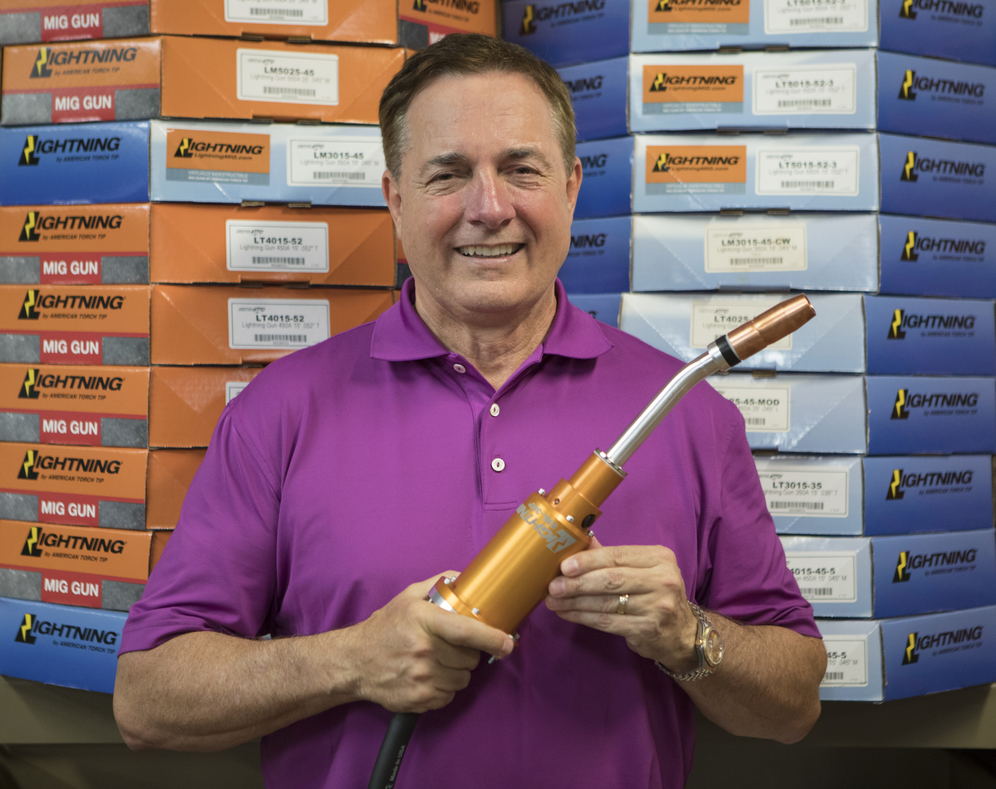Mark Wemple. American Torch Tip is a third-generation manufacturer now based in southern Manatee County. Clients include auto manufacturers and others connected to auto parts. Jack Walters is the president of the company.