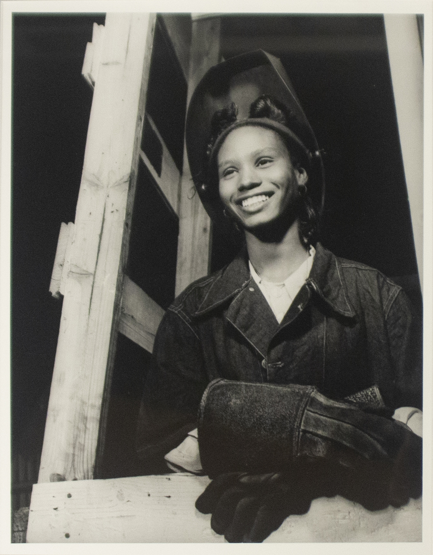 Bethune-Cookman College, girl welder in the National Youth Administration school in 1943. Photo by Gordon Parks