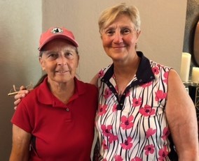 Golf winners Deb Crowley and Jackie Dacuk. Courtesy photo