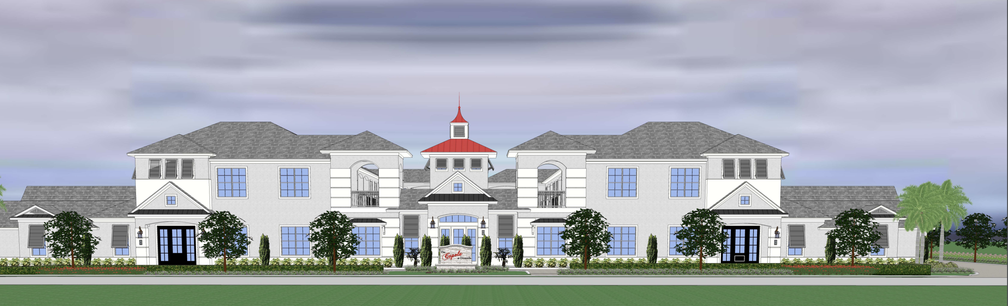 A rendering showing the new architectural style for The Cupola at Oceanside. Courtesy of the city of Ormond Beach