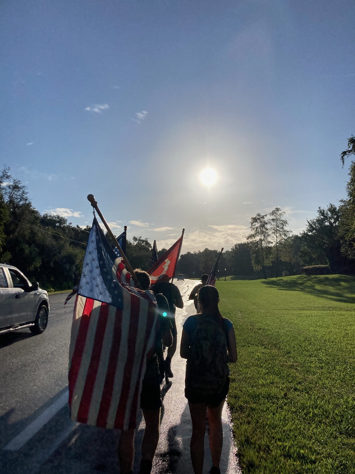 Members of the Ormond Beach Fire Department walked 13 miles in honor of the 13 service members killed in Afghanistan. Courtesy photo