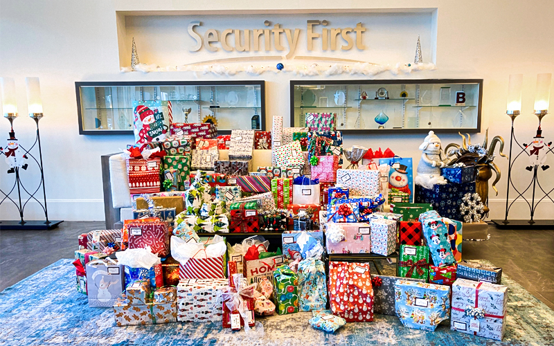 Security First Insurance provided 92 children with toys via EasterSeals' toy drive. Courtesy photo