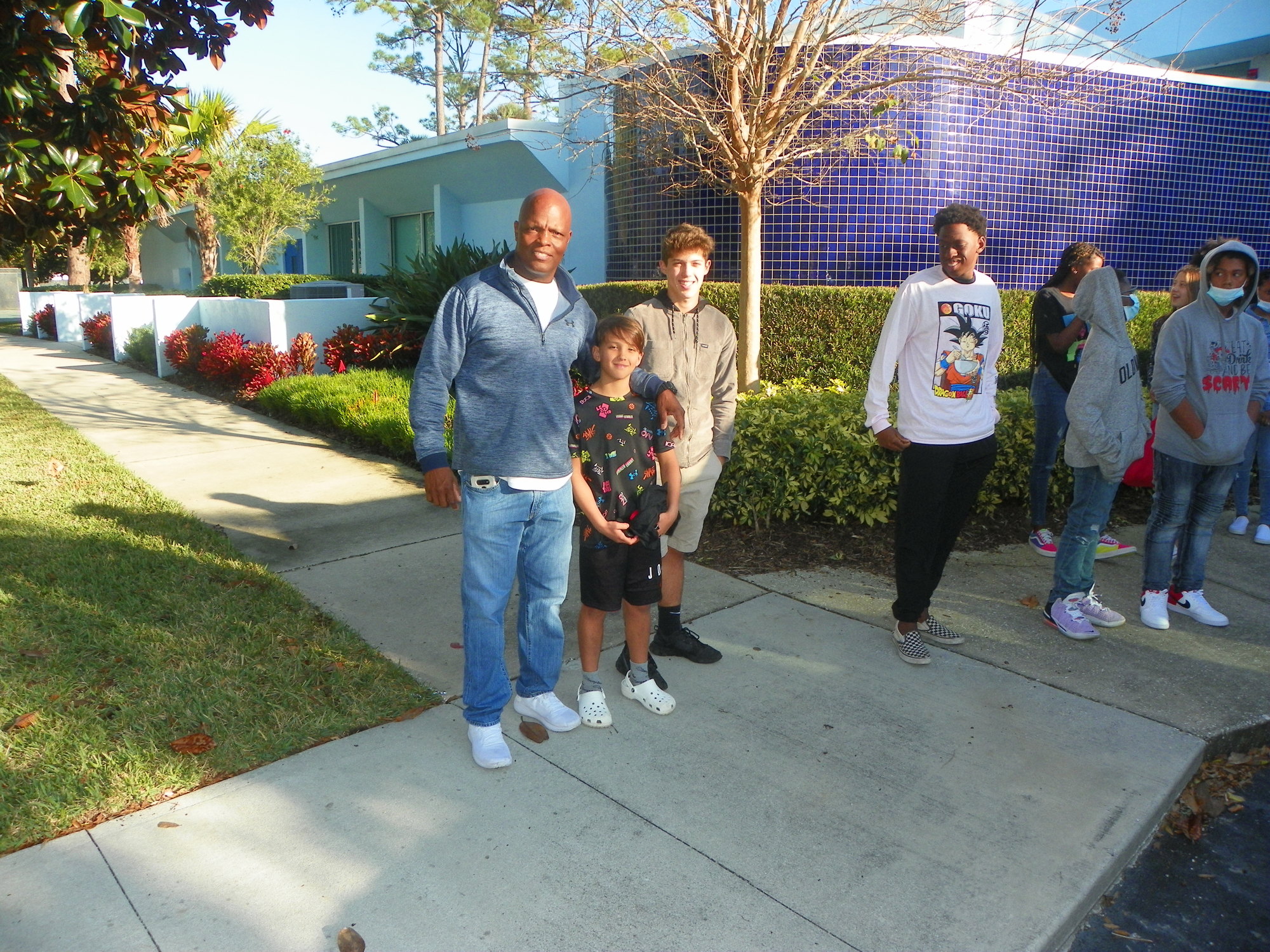 Ormond Beach Police Officer Gregory Stokes with local children at the South Ormond Neighborhood Center. Courtesy photo