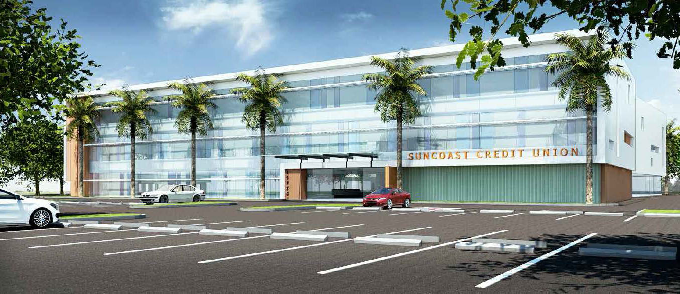 A rendering of Suncoast Credit Union's new administration building in Tampa. Courtesy photo.