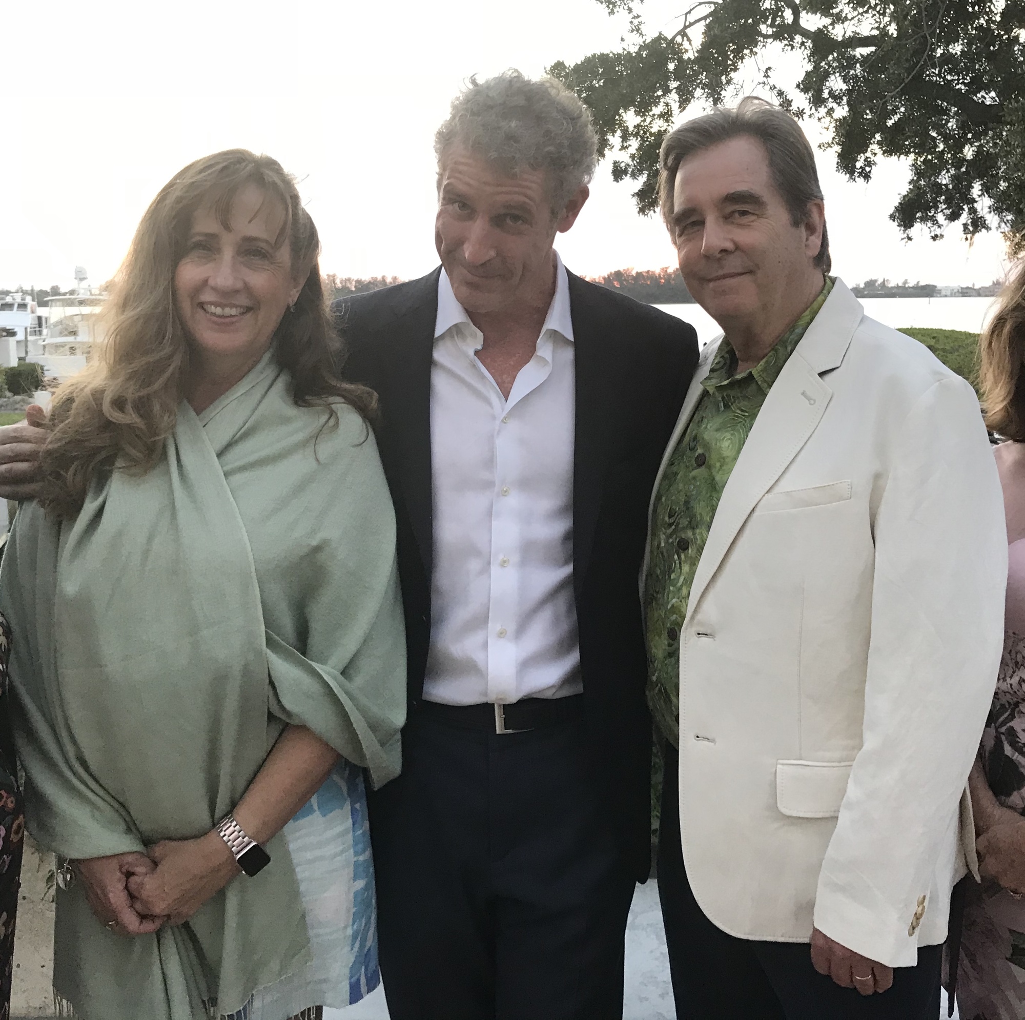 Courtesy. David Shapiro, center, with Wendy and Beau Bridges.