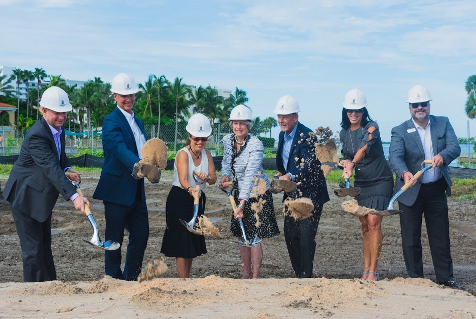 SHANE DONGLASAN — Officials from GreenPointe Communities, Kolter Group, Michael Saunders & Co. and the City of Sarasota participate in a ground breaking ceremony on Sept. 13.