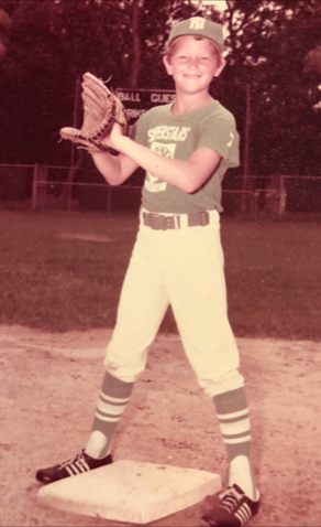 Jason Woody in his Little League baseball heyday. The Tampa native now leads an advocacy group that's drumming up support for a new Tampa Bay Rays stadium in Ybor City. Courtesy photo.