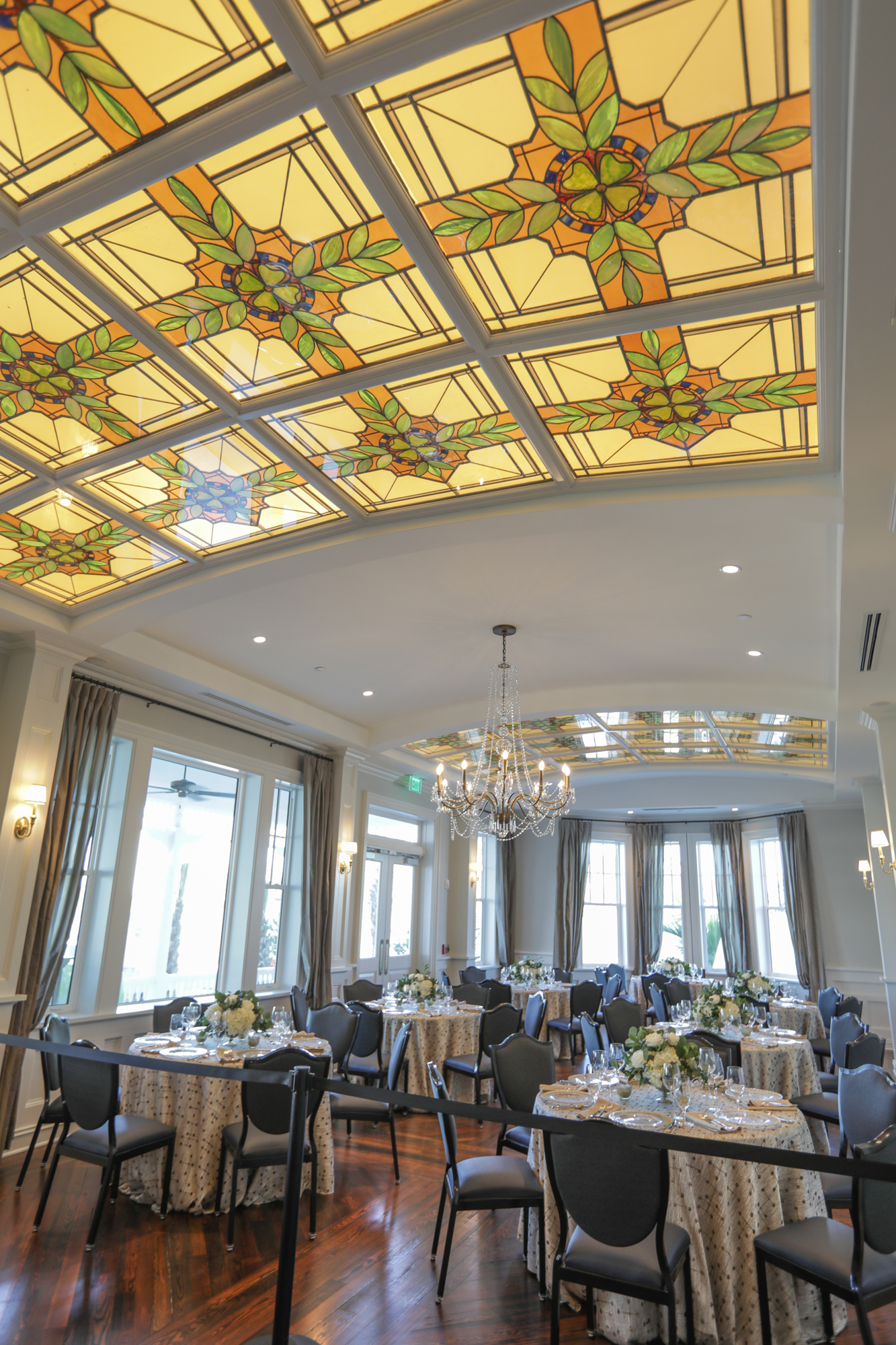 Portions of the Belleview Biltmore Hotel's original Tiffany stained-glass ceiling have been retained in the new Belleview Inn. Courtesy photo.