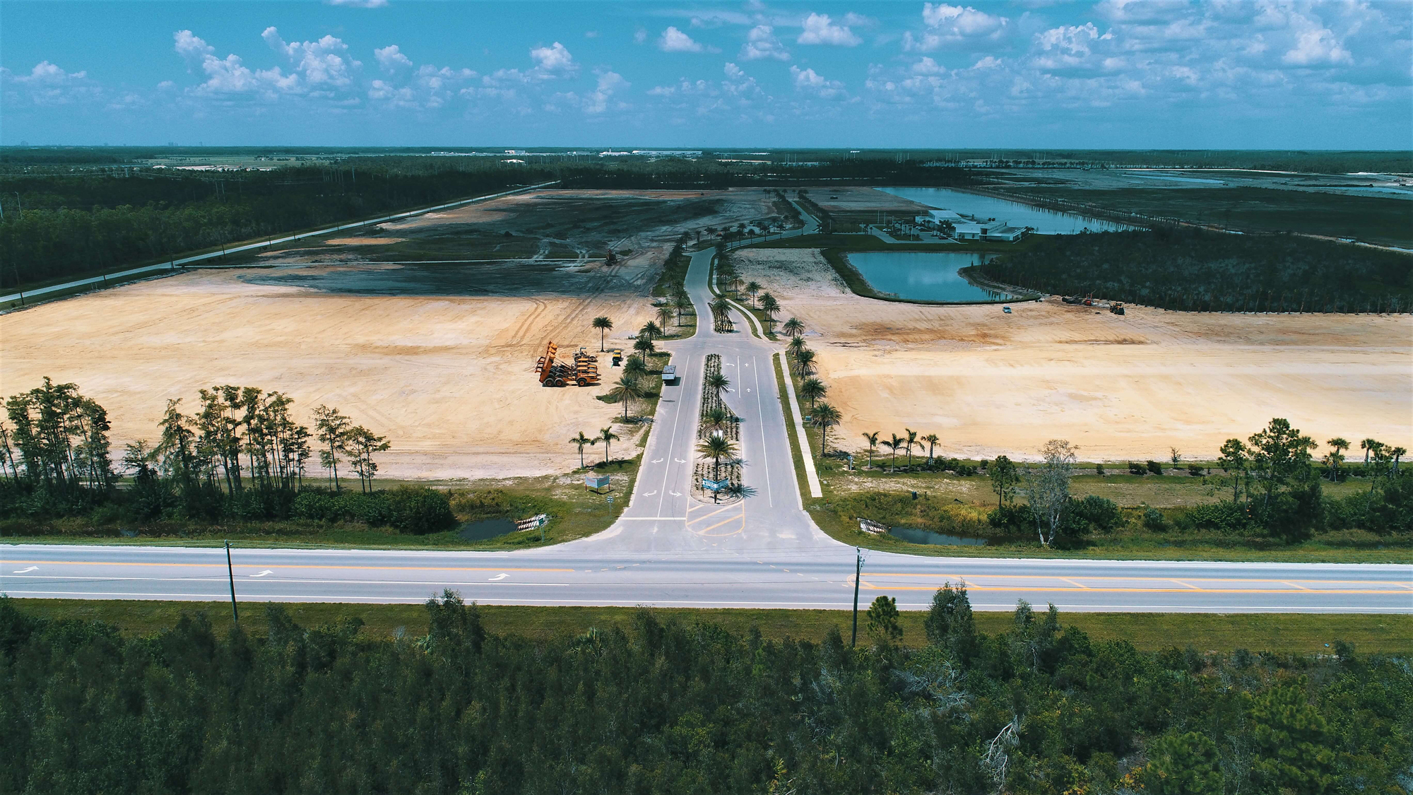 Alico ITEC Park is located between Alico Road (bottom) and Southwest Florida Regional Airport (top). Courtesy Alico ITEC Park.