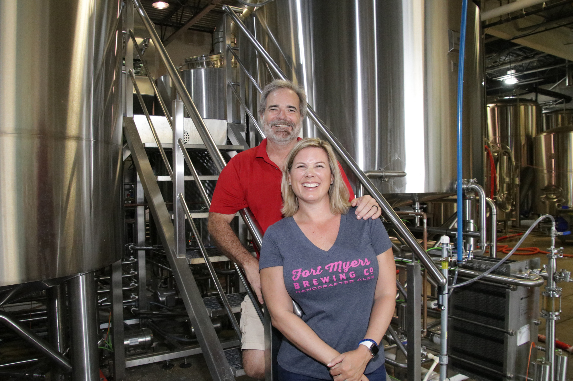 Rob and Jet Whyte started Fort Myers Brewing with a 500-barrel annual capacity. The operation now produces more than 12,000 barrels per year. JimJett.com photo