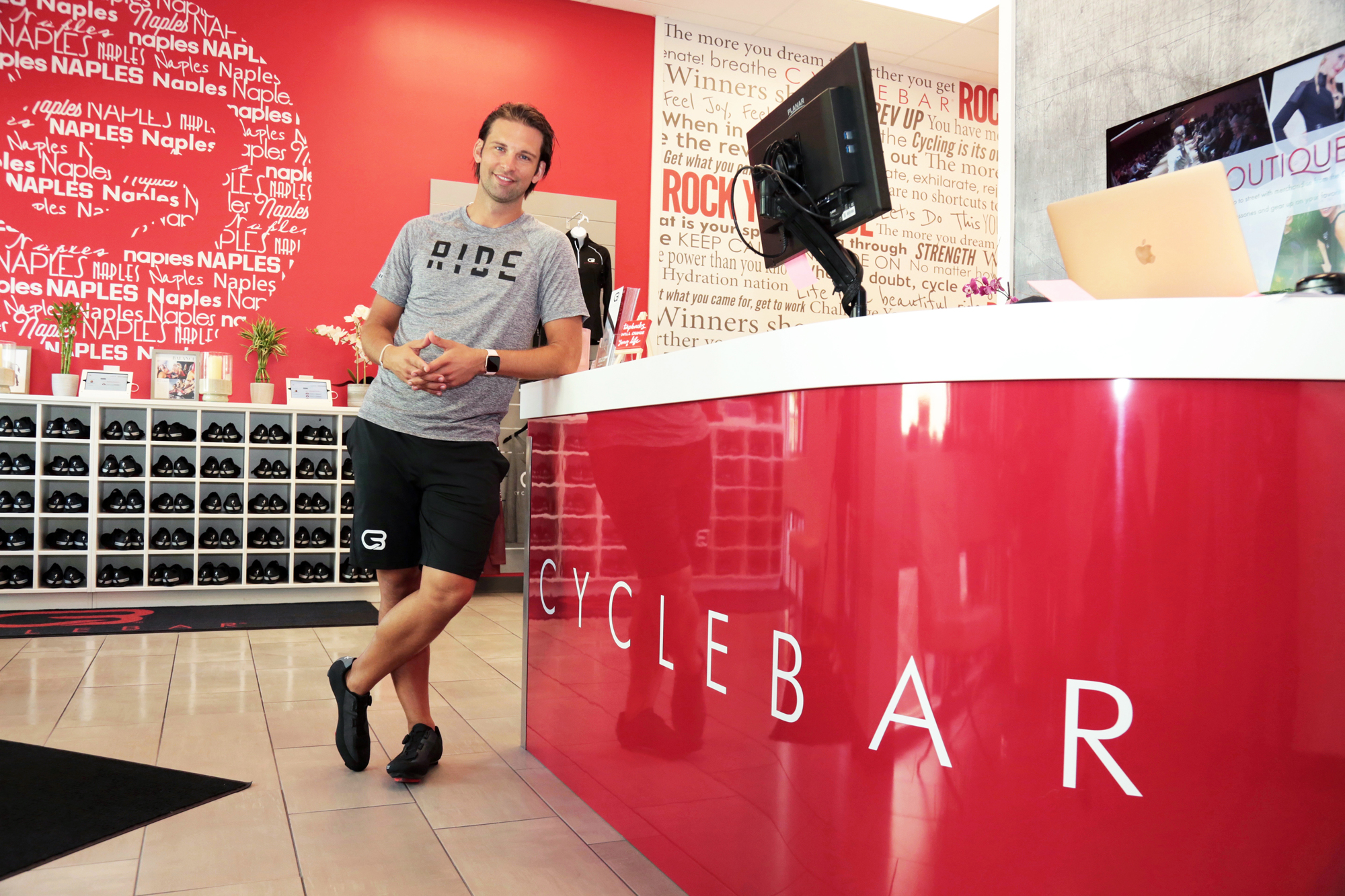 Jake Maulin started with CycleBar as a spin class instructor. Stefania Pifferi photo