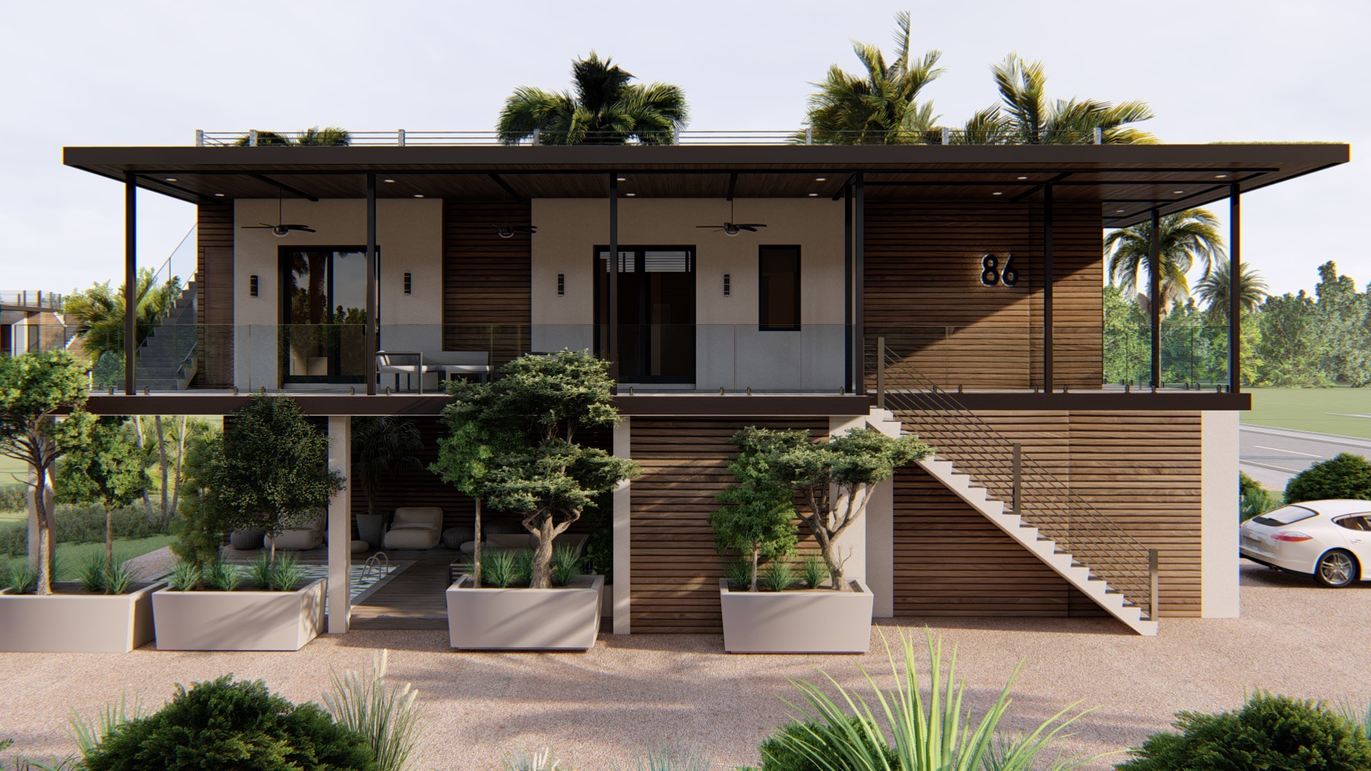 Courtesy. A rendering of a sustainable home by Sarasota-based Pearl Homes.