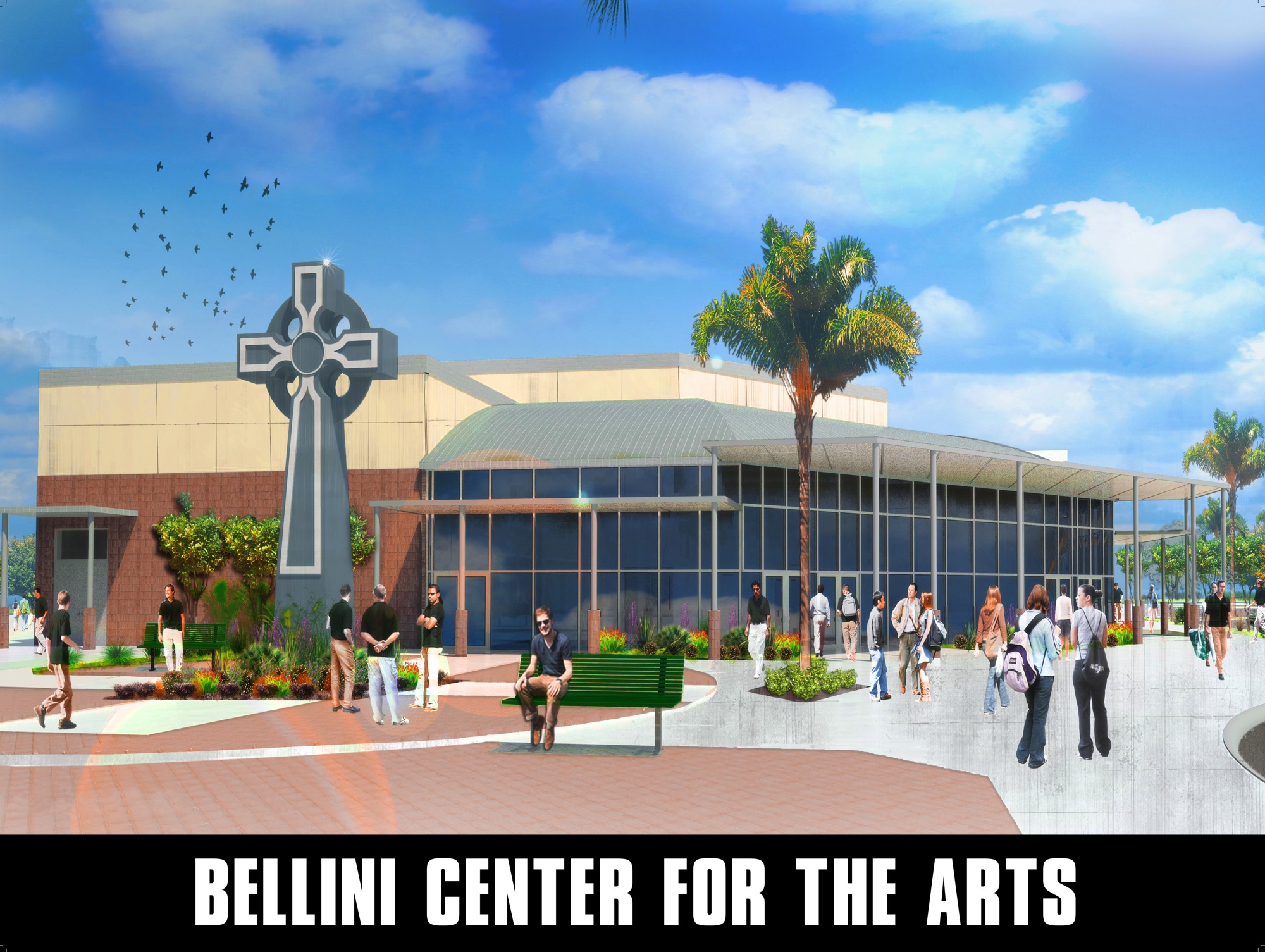 Arnie Bellini's $7 million gift will fund a new arts center at Tampa Catholic High School. Courtesy photo.