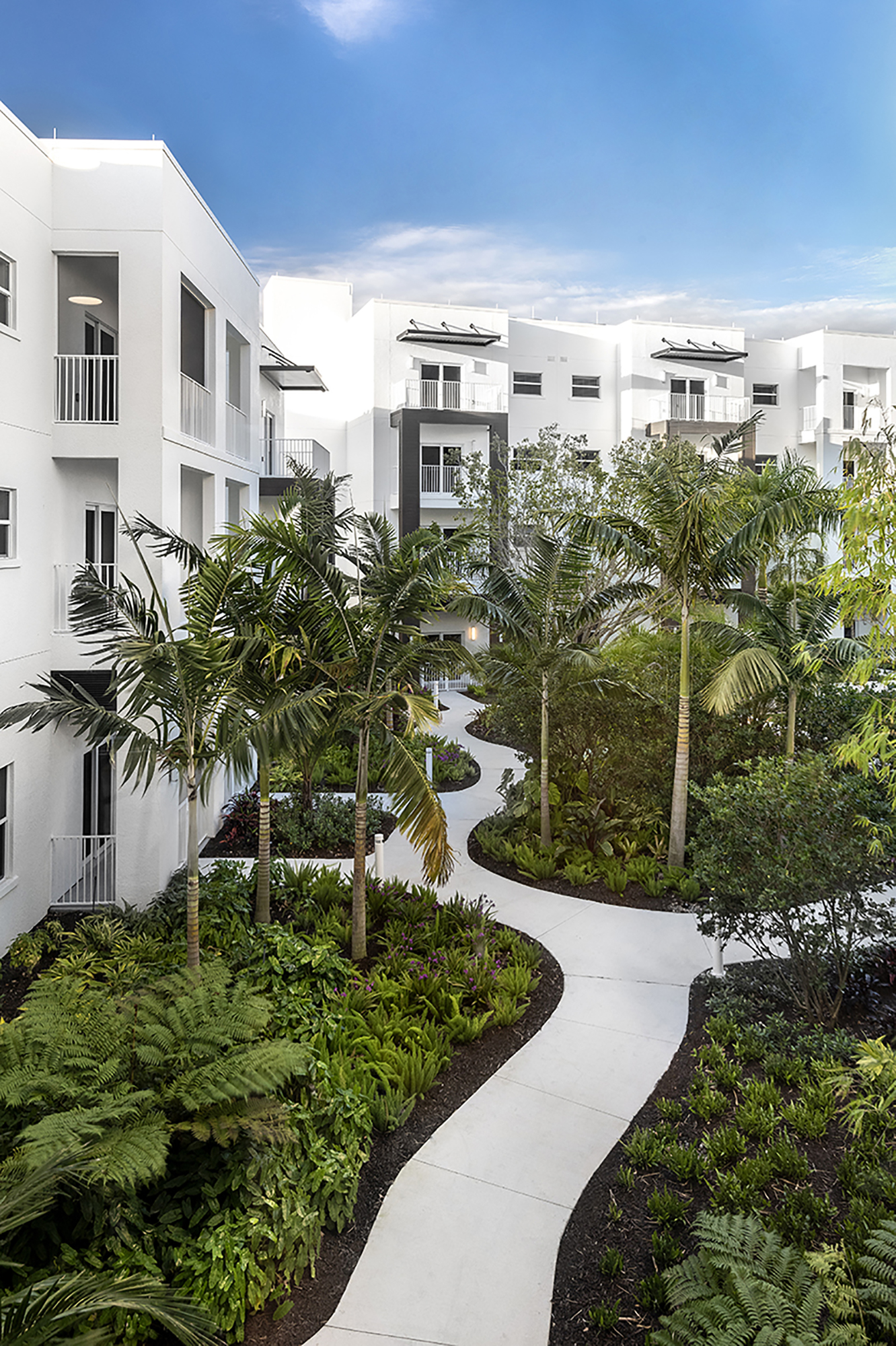 Quadrum Global invested $120 million in its first senior living community, Amavida in Fort Myers. It rents its mixed-use 460 units based on the apartment rental model. Courtesy Amavida