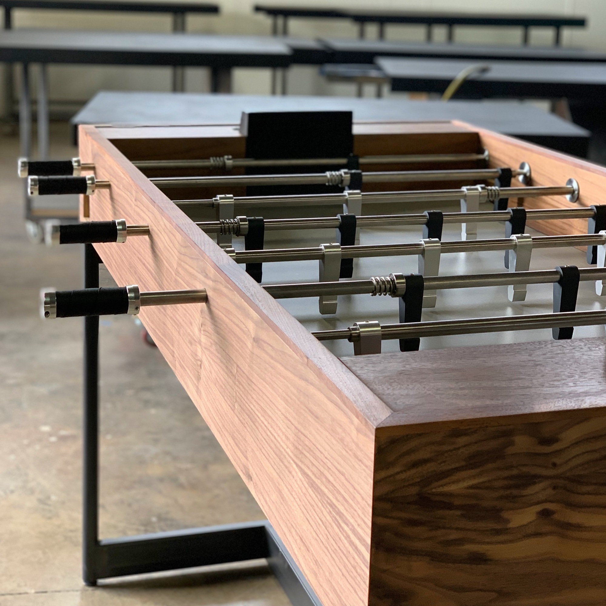The custom foosball table created by BUILT and won by Chris Akins and Giovanna Rivera. Courtesy photo.