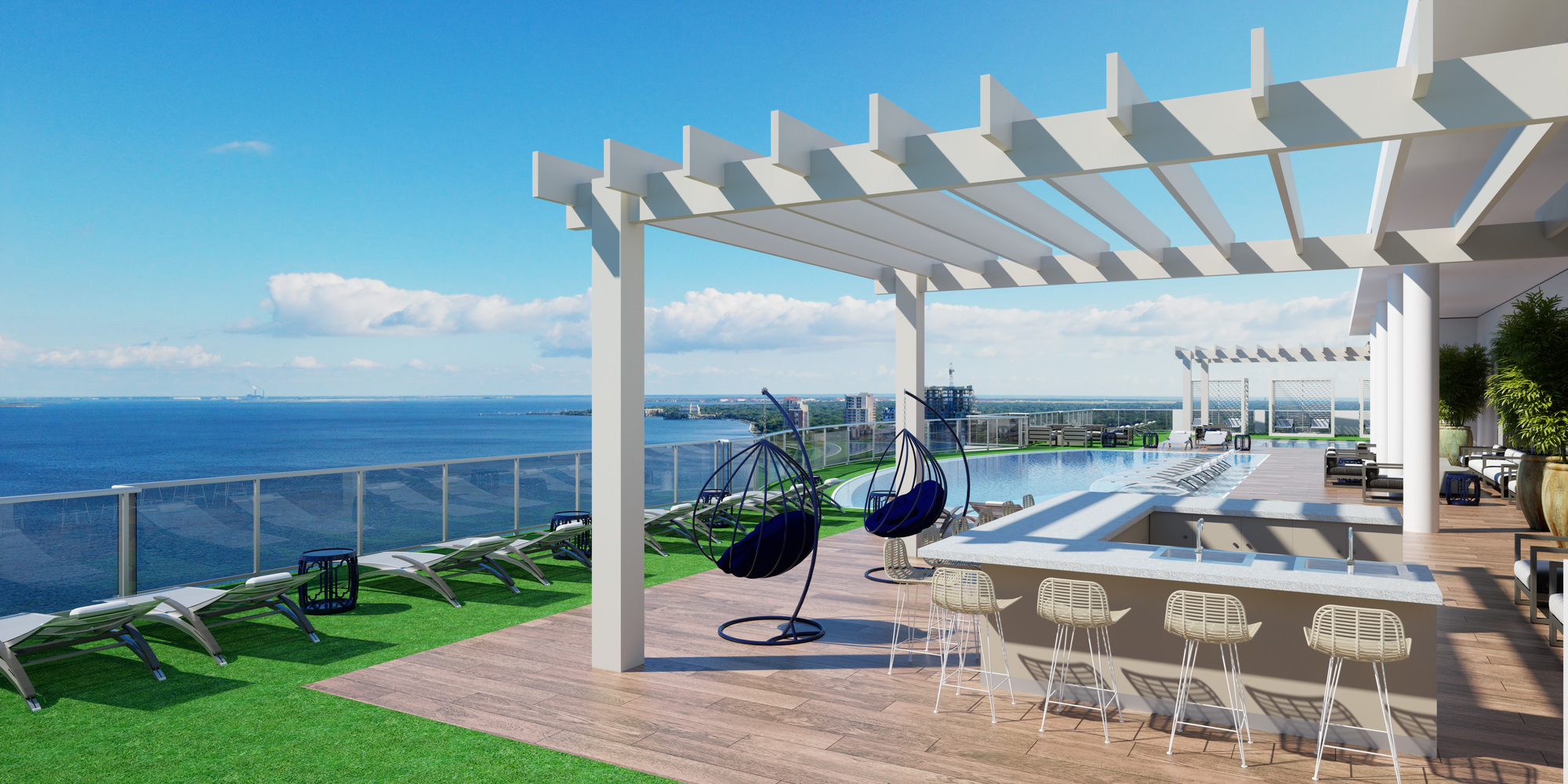 Altura Bayshore's roof will be almost entirely devoted to a social lounge and pool area. Courtesy photo.