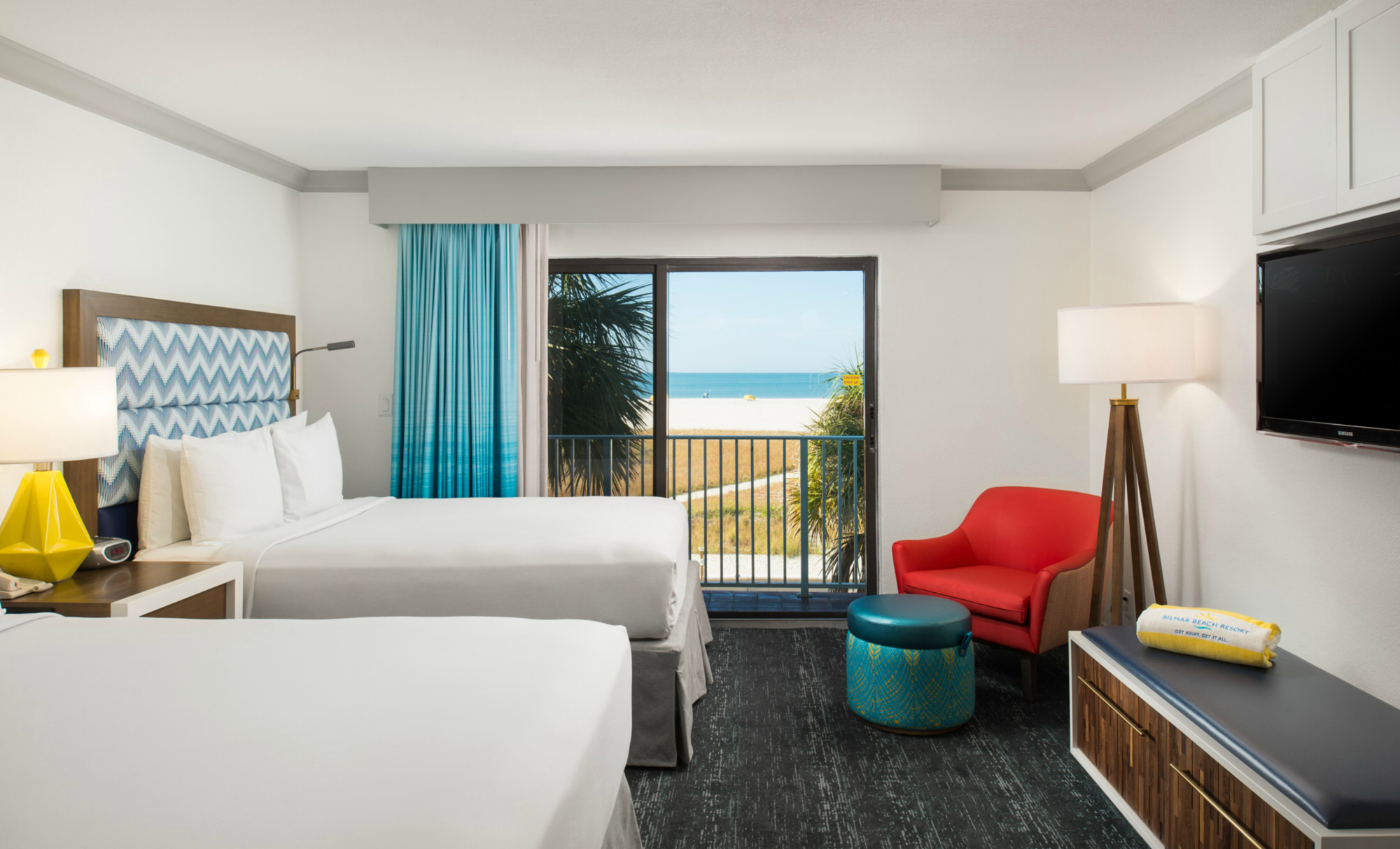 Bilmar Beach Resort's guest rooms have been extensively renovated. An average of $25,000 was spent on each room. Courtesy photo.