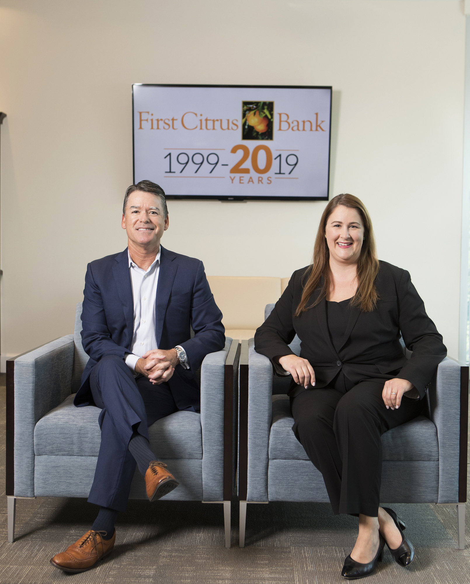 Mark Wemple. First Citrus Bank CEO Jack Barrett and Chief Banking Officer Jessica Hornof have led a surge at the 20-year-old bank.