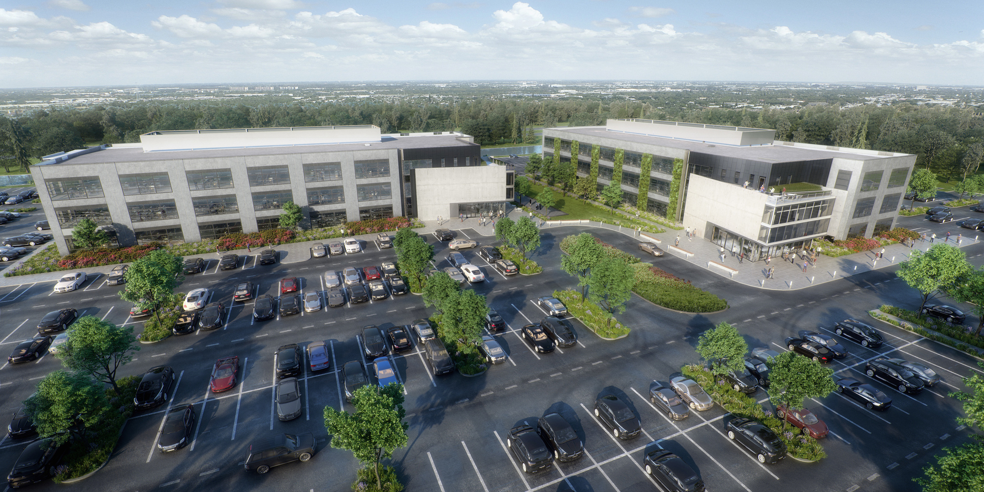 COURTESY RENDERING — TPA is developing the two-building Edison Suncoast office complex in Pasco County