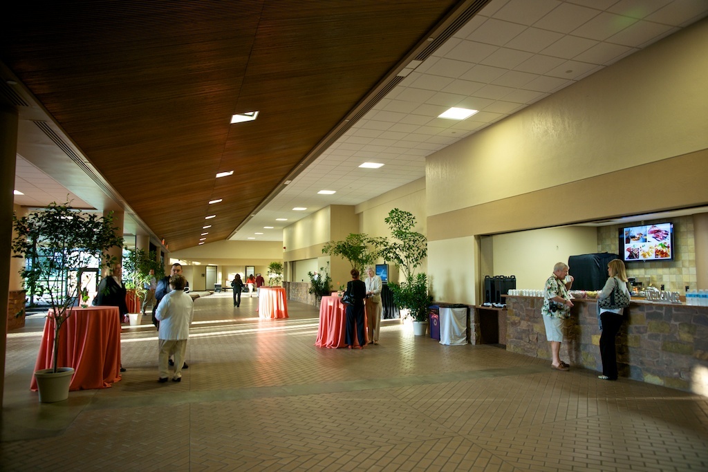 Courtesy. An upgrade of the Bradenton Area Convention Center would include integrating its interior decor with the decor of the hotel.
