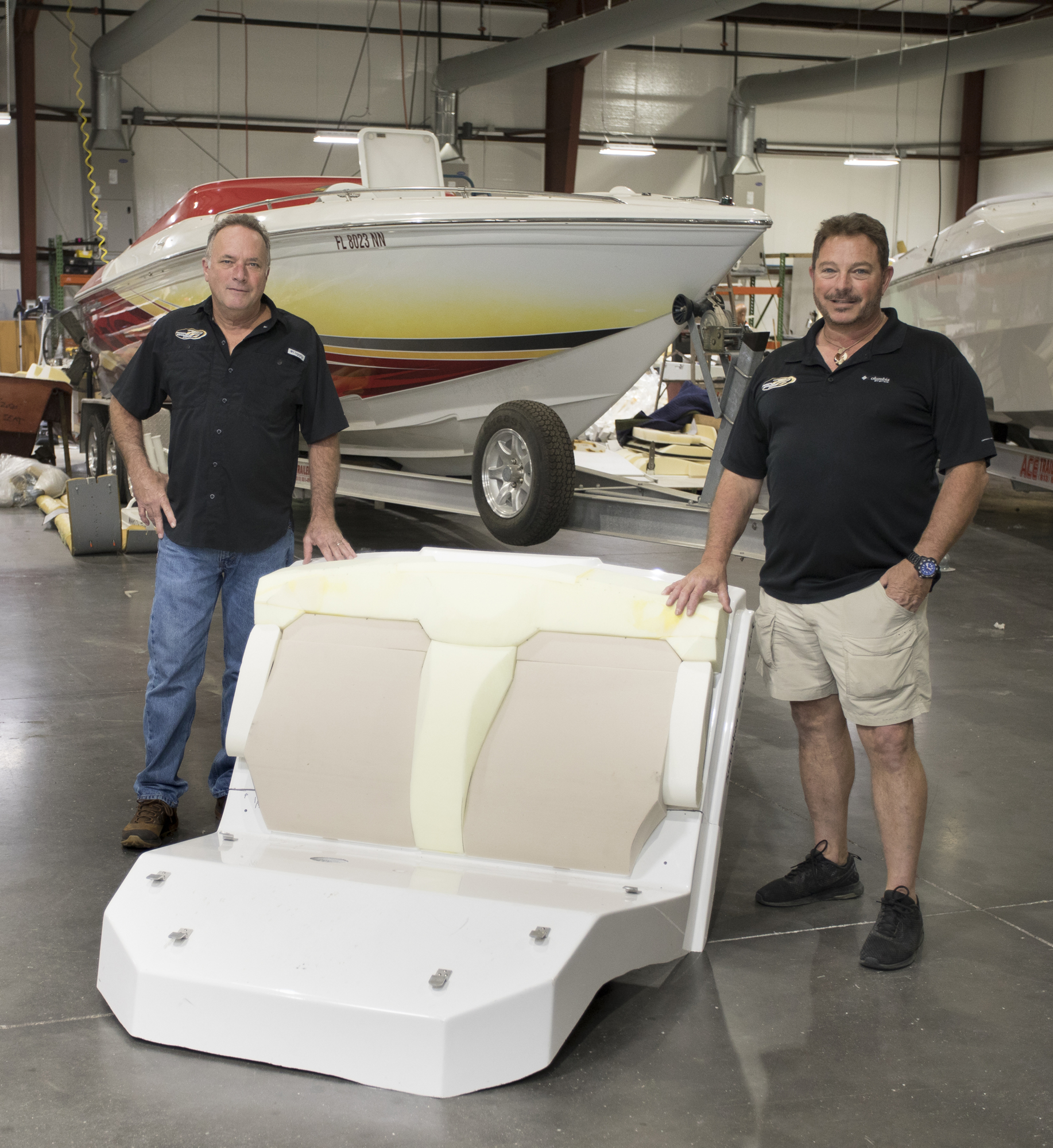 Mark Wemple. Lee Wingard and Jim Cowan founded Sarasota-based Premier Performance Interiors after running competing boat upholstery businesses.