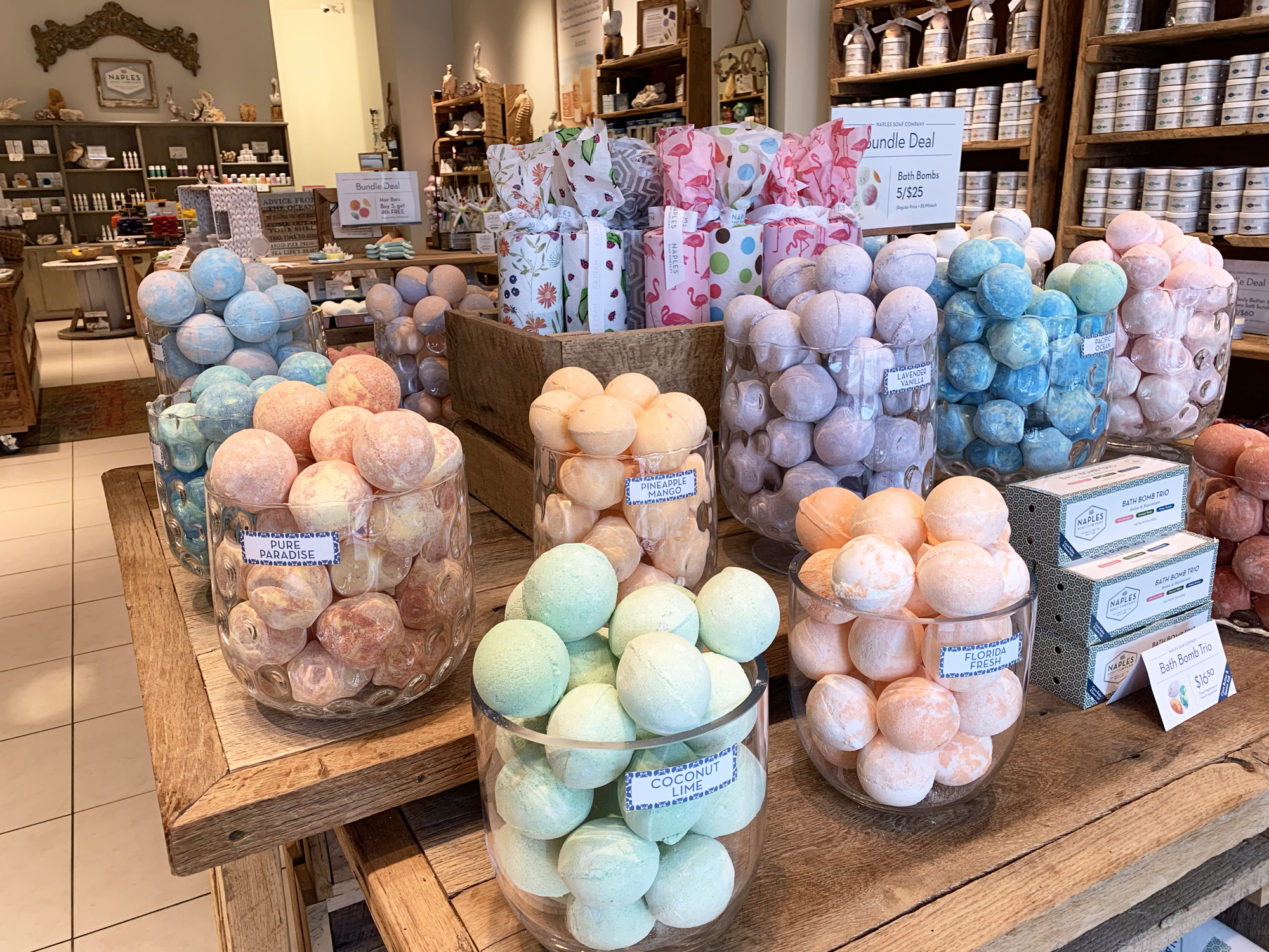 Courtesy. Naples Soap Co. sells soaps and skin care products for the body, face and hair, including products for people with sensitive skin.
