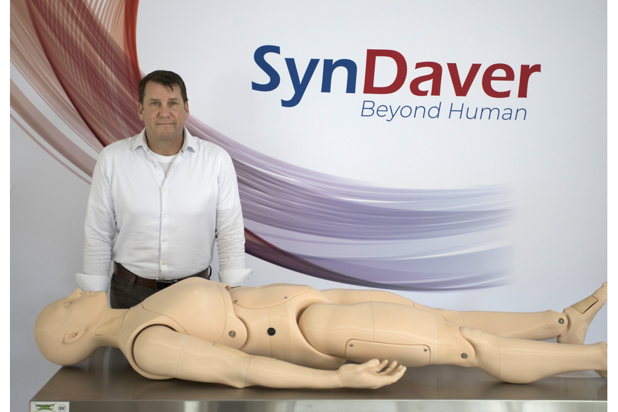 File. SynDaver founder and CEO Dr. Christopher Sakezles.