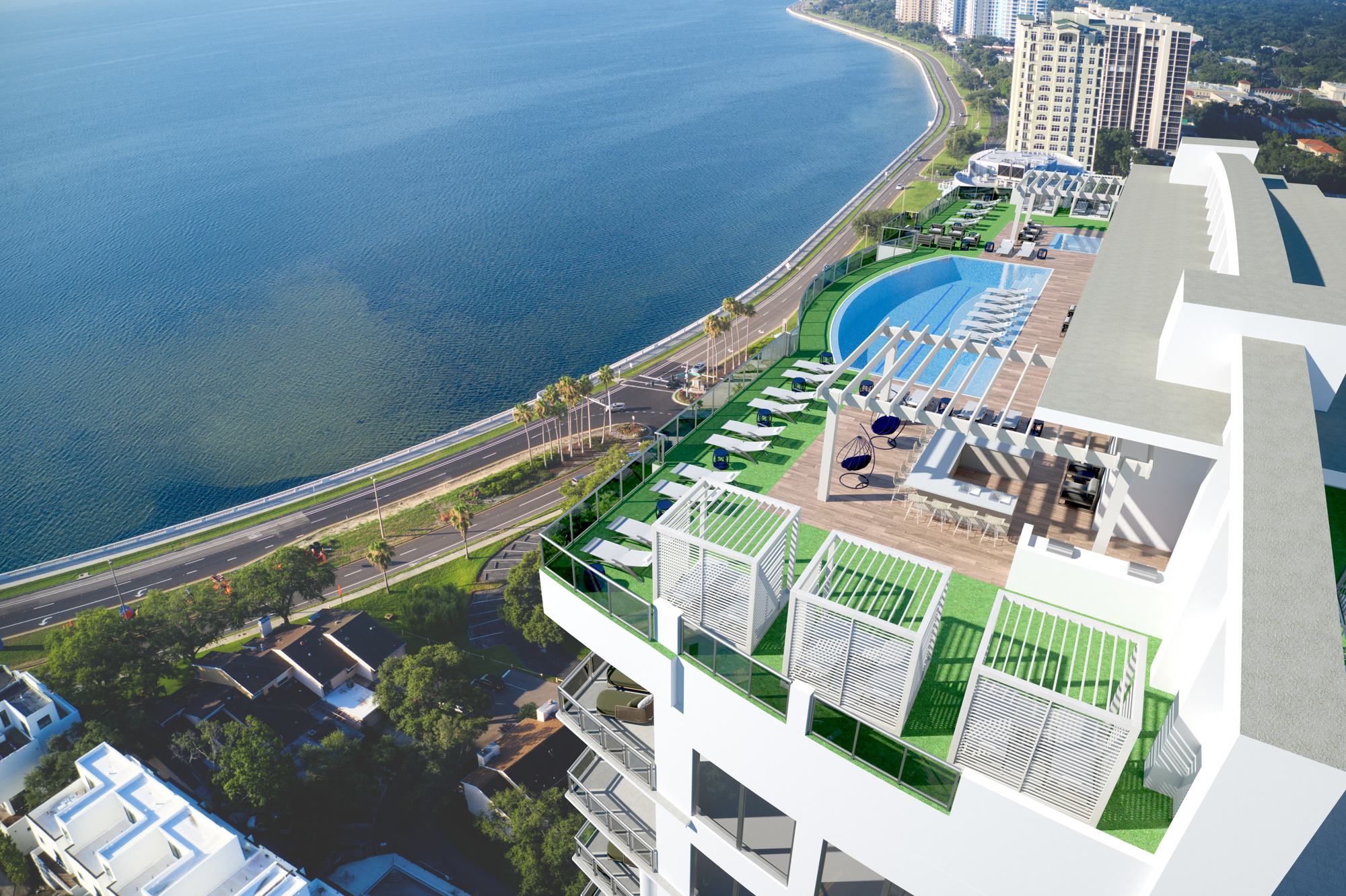 Courtesy. A rendering of Ronto Group's Altura Bayshore project in Tampa.