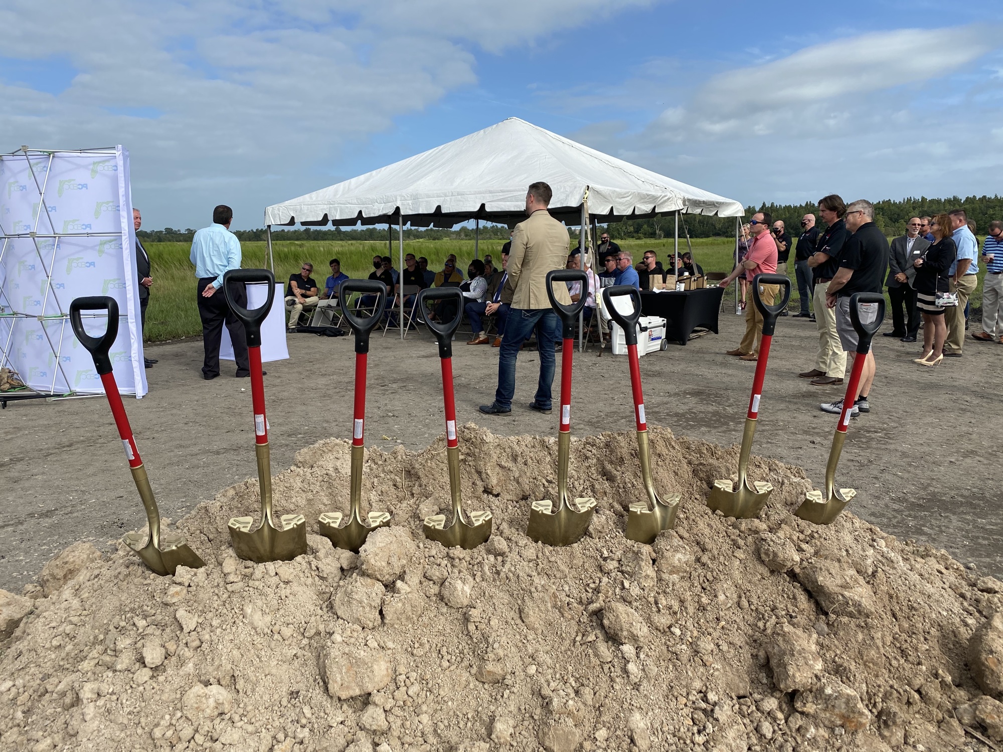 Courtesy. A groundbreaking for the new Ace Hardware retail support center took place on Wednesday, Sept. 23.